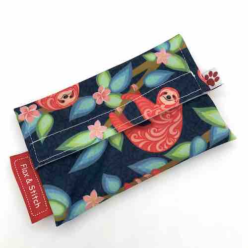 Flaxie Reusable Snack Bag - Just Hanging Out - Flax & Stitch