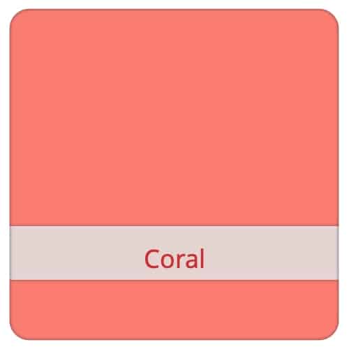 Flax & Stitch Flaxie Freeze - Resusable Fridge or Freezer Bag - Colour Swatch - Coral