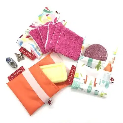 Flaxie Reusable Mini Bag with Soap - Flax & Stitch