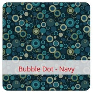F&S Bread bag in fabric: Bubble Dot - Navy
