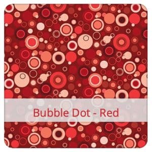 F&S Bread bag in fabric: Bubble Dot - Red