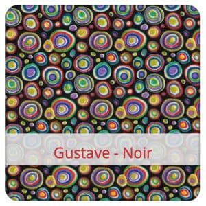F&S Bread bag in fabric: Gustave - Noir