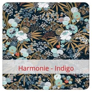 F&S Bread bag in fabric: Harmonie - Indigo