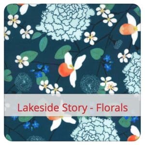 F&S Bread bag in fabric: Lakeside Story - Florals